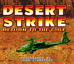 Desert Strike - Return to the Gulf Title Screen